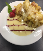 White Chocolate Bread Pudding